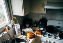 Natural Remedies for Cough and Congestion Lazy low-angle view of post-cooking wreckage