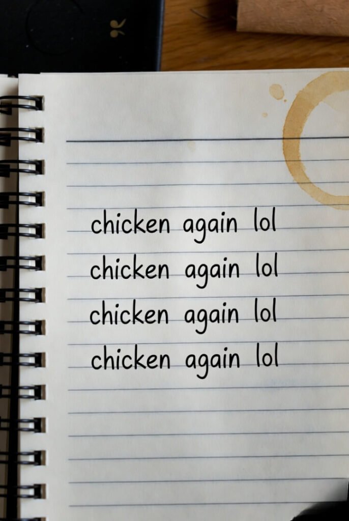 Four times chicken, one bad stain